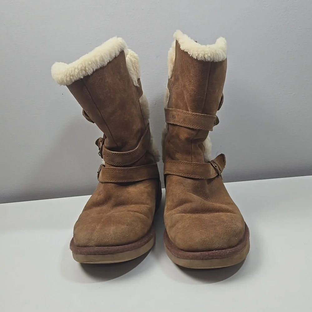 UGG Australia Chestnut Boots with Outer Straps